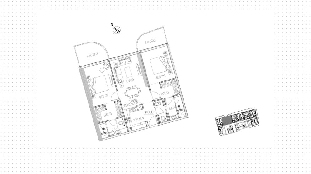 Immobilie kaufen - 2 Zimmer - Dubai Marina, VAE – Bild 27