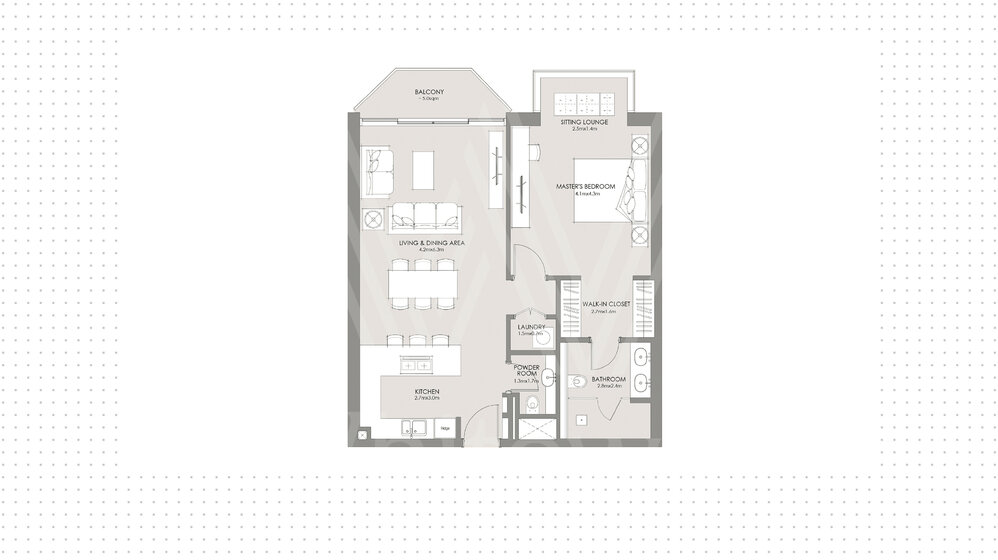 Compre 33 apartamentos  - 1 habitación - Saadiyat Island, EAU — imagen 6