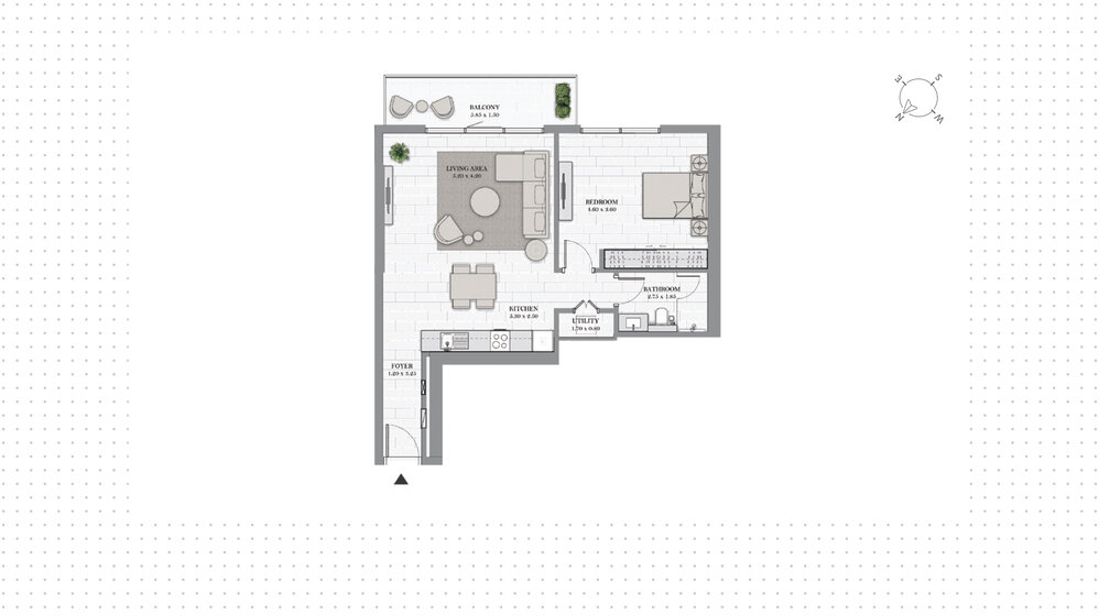 1167 Wohnungen kaufen  - 1 Zimmer - VAE – Bild 14