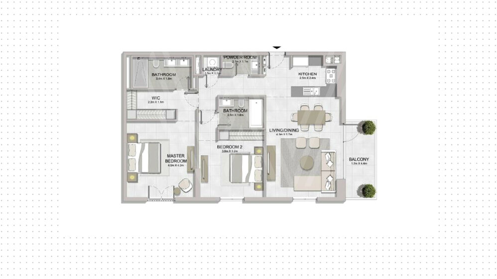 Compre 1127 apartamentos  - 2 habitaciones - EAU — imagen 21