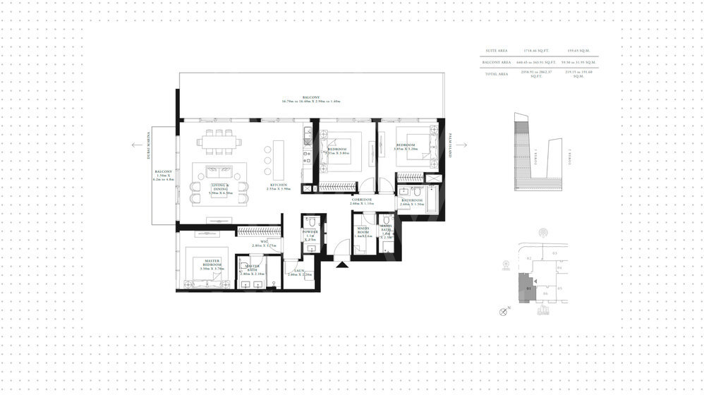 Immobilie kaufen - Emaar Beachfront, VAE – Bild 9