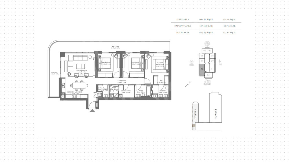 Апартаменты на продажу - город Дубай - Купить за 2 314 500 $ - изображение 22