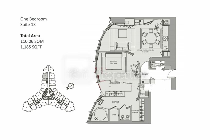 Апартаменты на продажу - Дубай - Купить за 1 361 800 $ - изображение 12