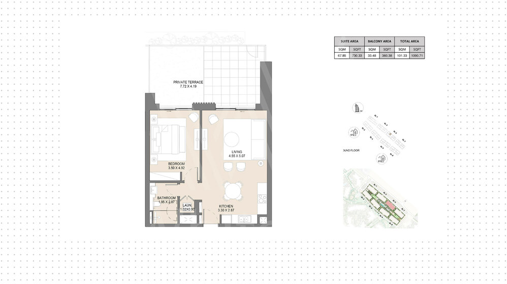 1184 stüdyo daire satın al  - 1 odalı - Dubai, BAE – resim 5