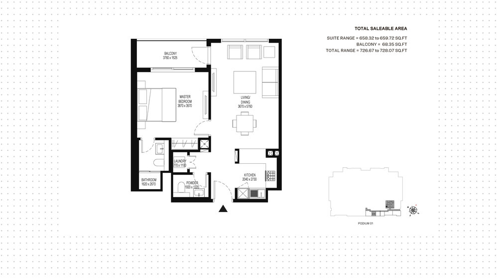 Immobilie kaufen - 1 Zimmer - Meydan City, VAE – Bild 22