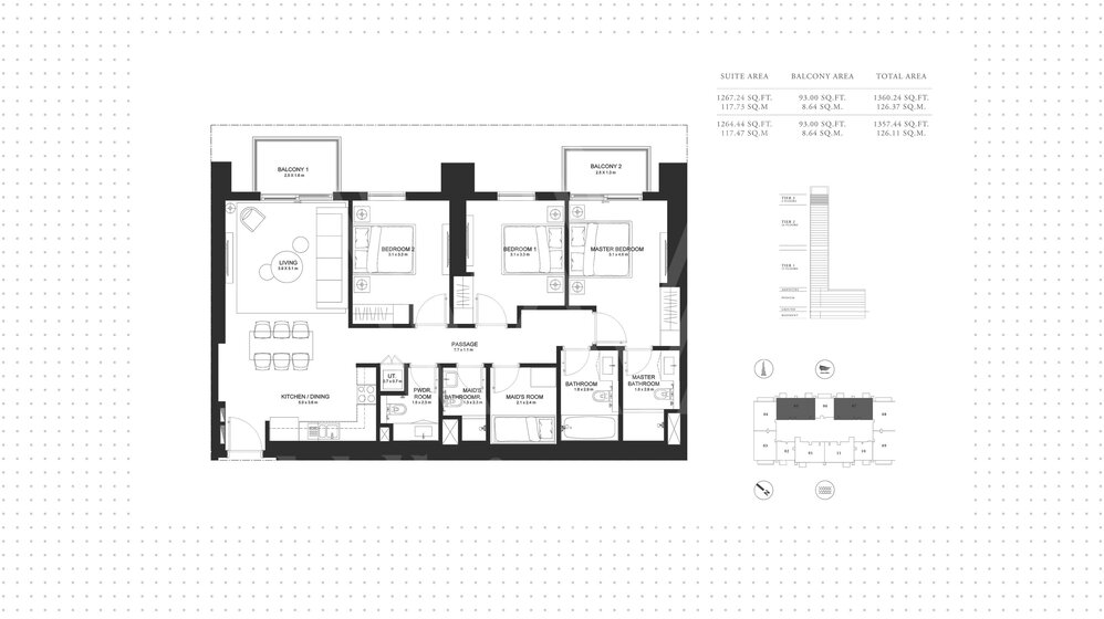 42 stüdyo daire satın al  - 3 odalı - Downtown Dubai, BAE – resim 9