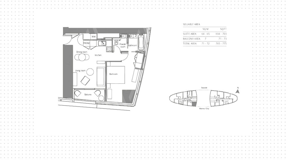 38 Wohnungen kaufen  - 1 Zimmer - JBR, VAE – Bild 14