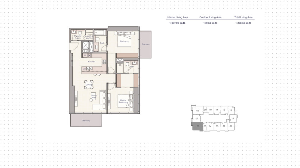 Immobilie kaufen - 2 Zimmer - Jumeirah Lake Towers, VAE – Bild 25