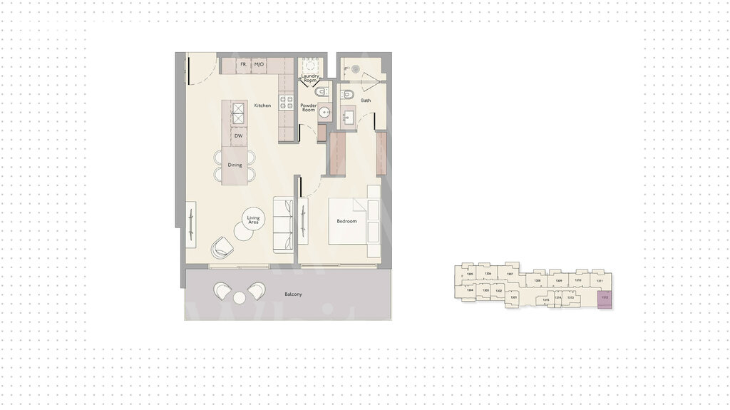 Apartamentos a la venta - Dubai - Comprar para 558.200 $ — imagen 1