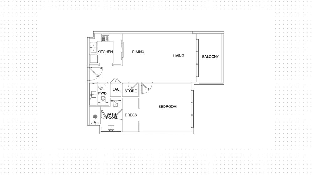 Compre 1170 apartamentos  - 1 habitación - EAU — imagen 24