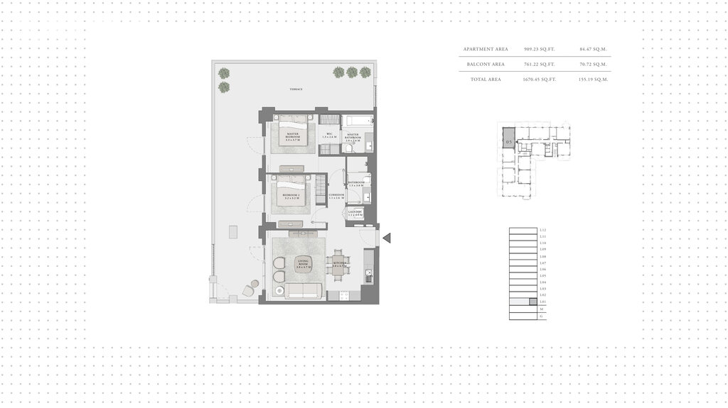 Апартаменты на продажу - Дубай - Купить за 680 700 $ - изображение 1