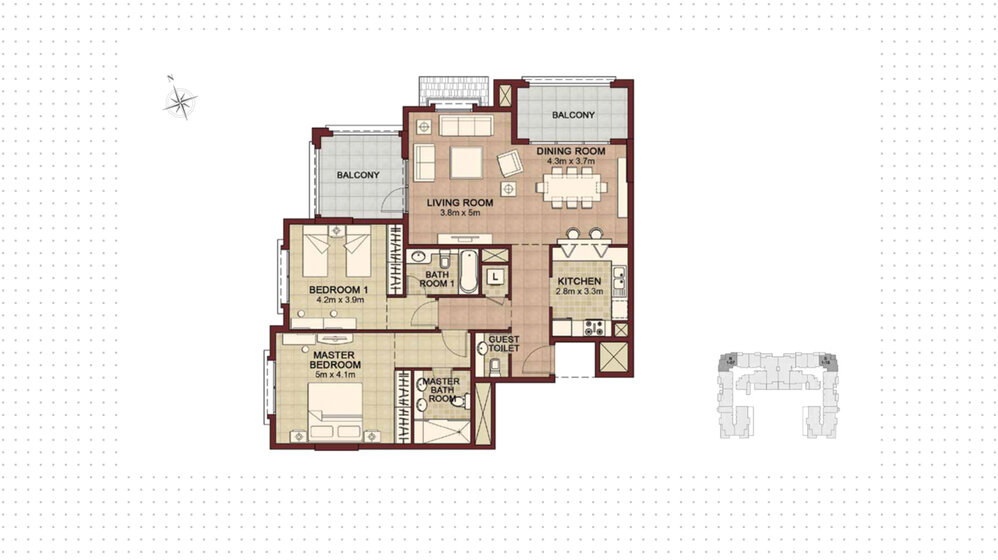 Купить недвижимость - 2 комнатные - Yas Island, ОАЭ - изображение 19