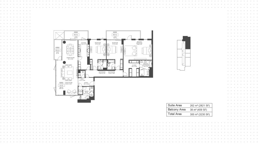Immobilie kaufen - 3 Zimmer - Abu Dhabi, VAE – Bild 13