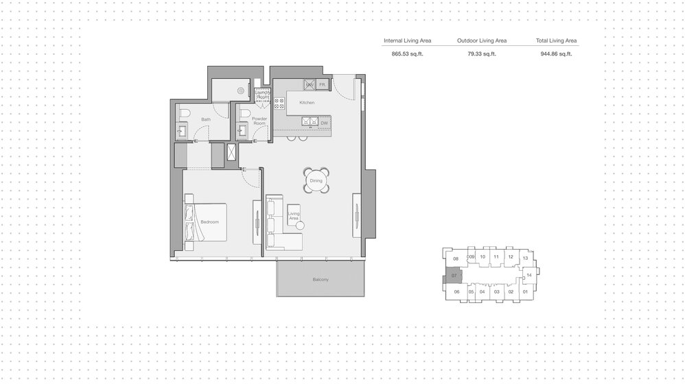 Immobilie kaufen - 1 Zimmer - Jumeirah Lake Towers, VAE – Bild 16