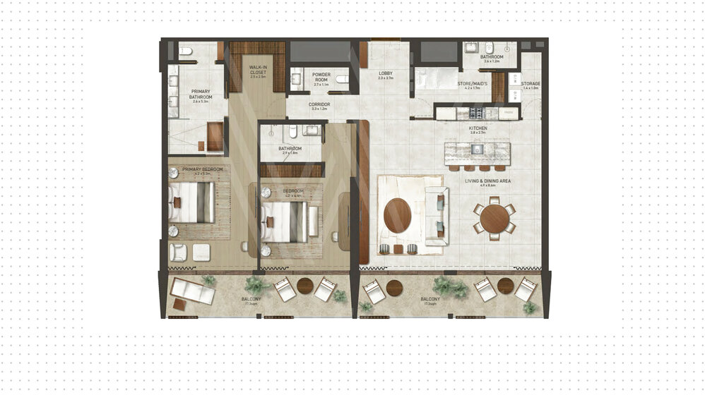 Compre una propiedad - 2 habitaciones - Abu Dhabi, EAU — imagen 1