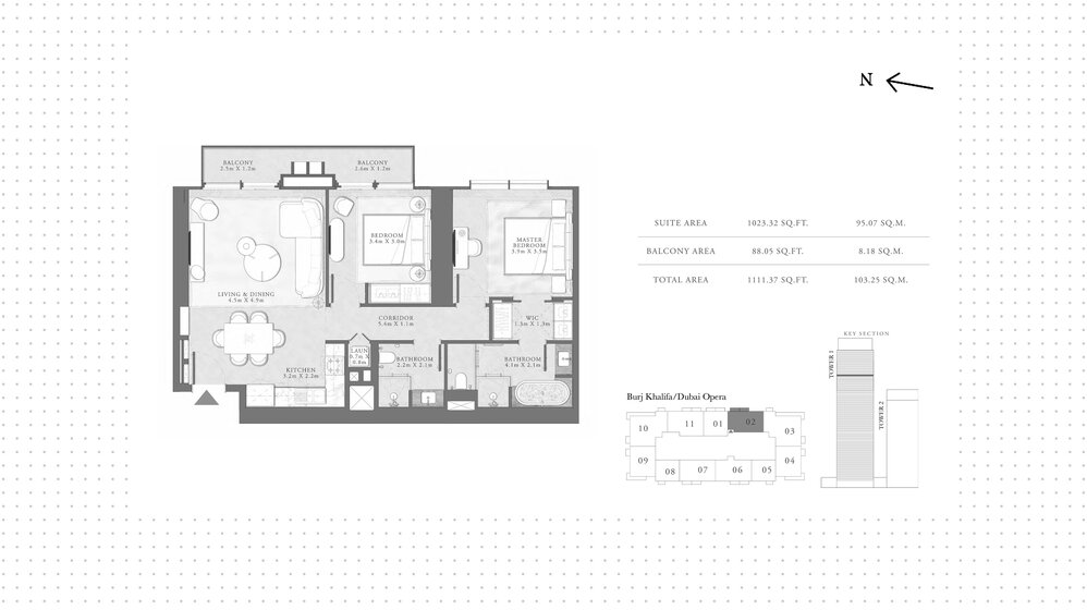 Immobilie kaufen - 2 Zimmer - Downtown Dubai, VAE – Bild 22