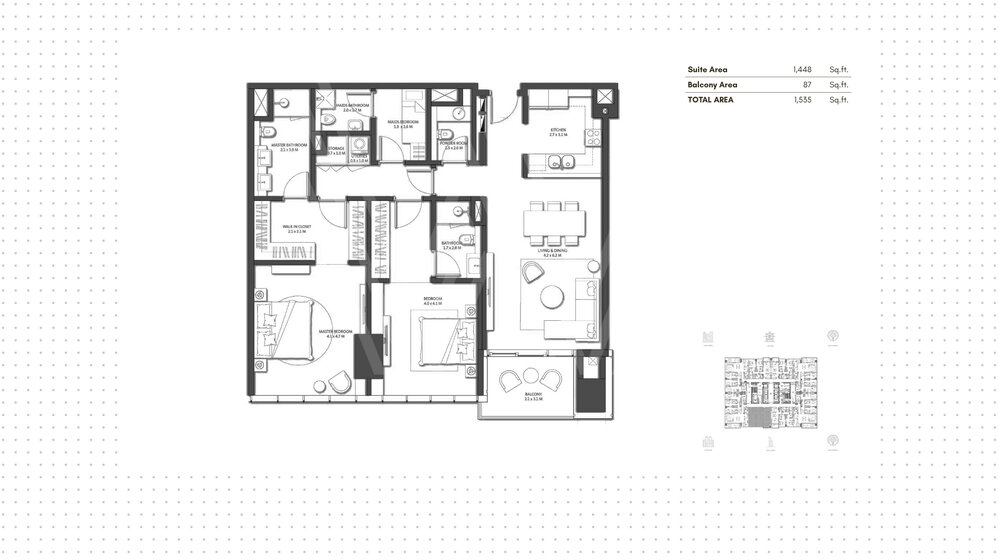 Купить недвижимость - 2 комнатные - Palm Jumeirah, ОАЭ - изображение 20