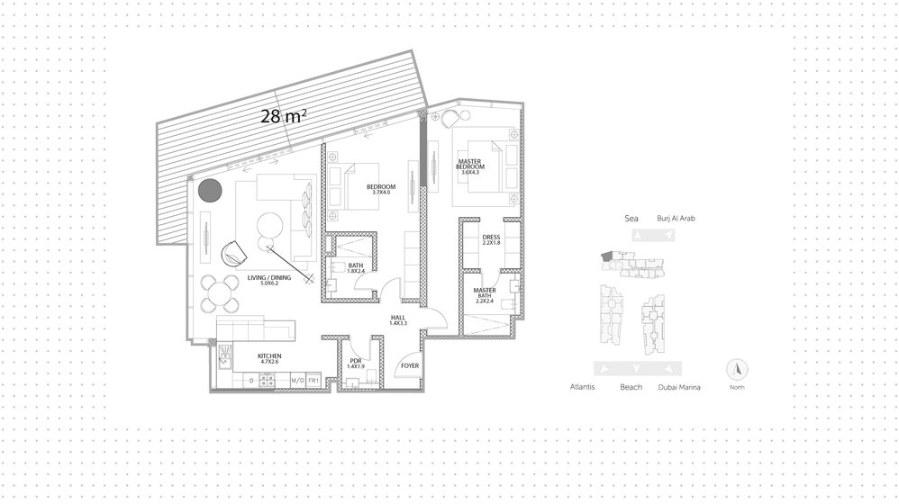 Compre una propiedad - 2 habitaciones - Palm Jumeirah, EAU — imagen 21