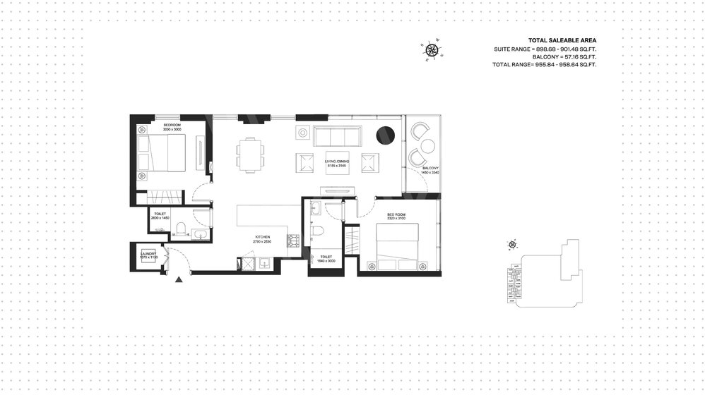 Immobilie kaufen - 2 Zimmer - Sobha Hartland, VAE – Bild 17