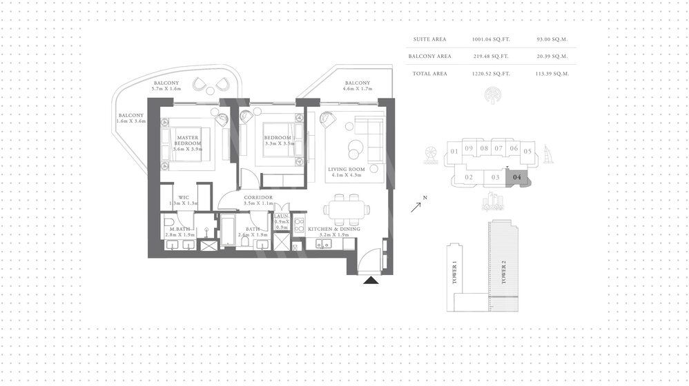 Gayrimenkul satınal - 2 odalı - Dubai, BAE – resim 5