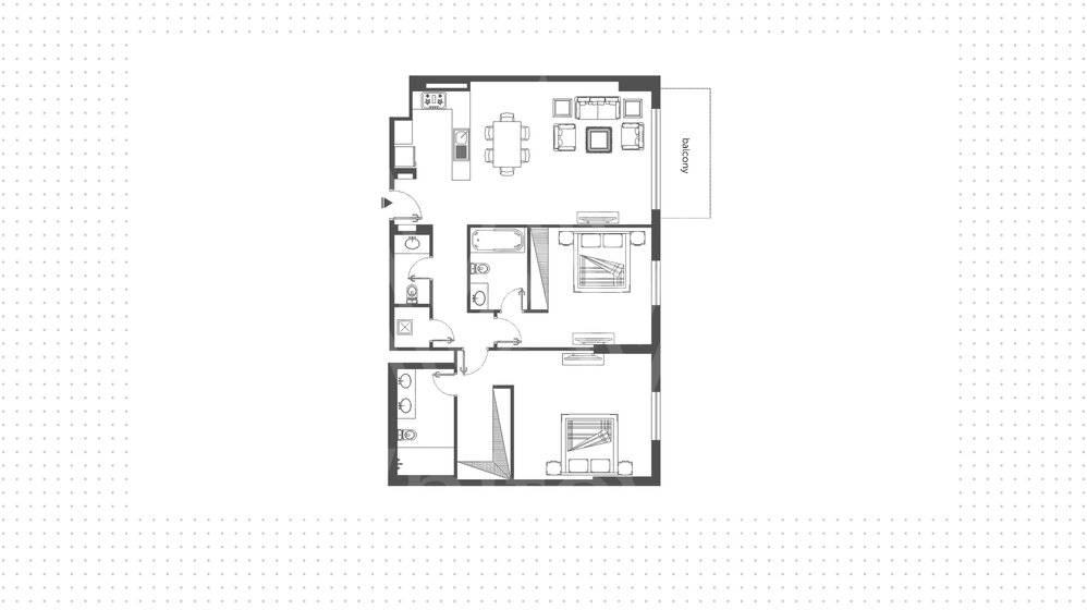 1127 stüdyo daire satın al - 2 odalı - BAE – resim 9