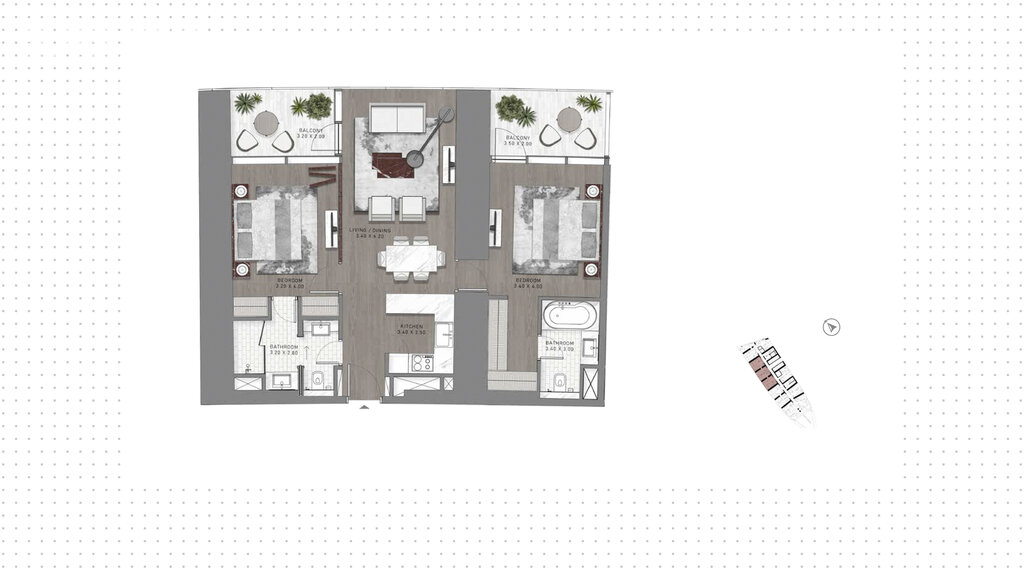 Apartments zum verkauf - City of Dubai - für 1.005.800 $ kaufen – Bild 1