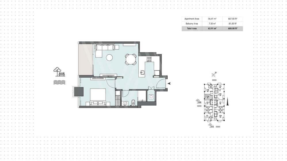 Stüdyo daireler satılık - Dubai şehri - $530.899 fiyata satın al – resim 14