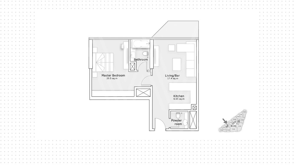 Immobilie kaufen - 1 Zimmer - Abu Dhabi, VAE – Bild 11