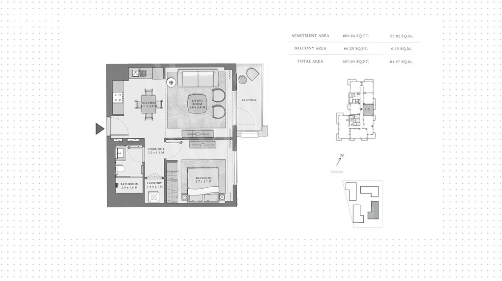 Apartamentos a la venta - Dubai - Comprar para 359.500 $ — imagen 1