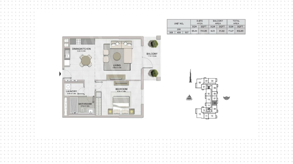 1184 stüdyo daire satın al  - 1 odalı - Dubai, BAE – resim 30