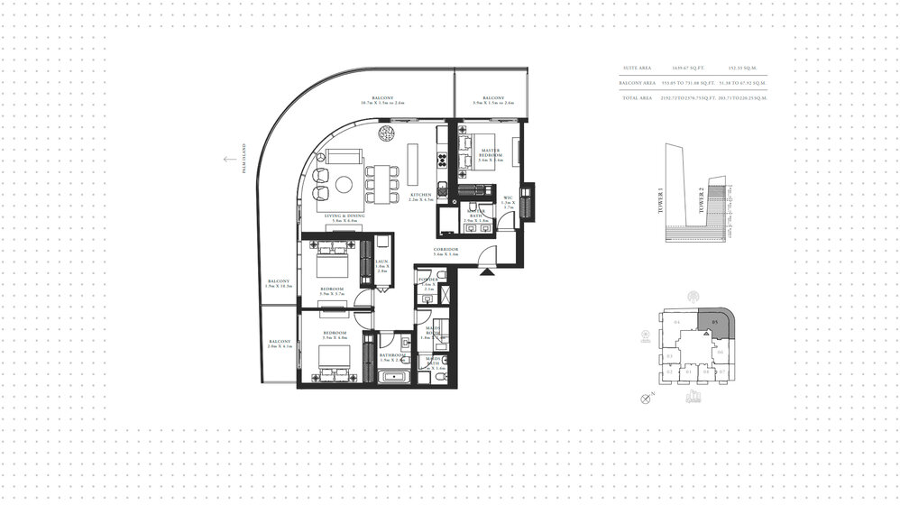 Купить недвижимость - 4 комнатные - Emaar Beachfront, ОАЭ - изображение 21