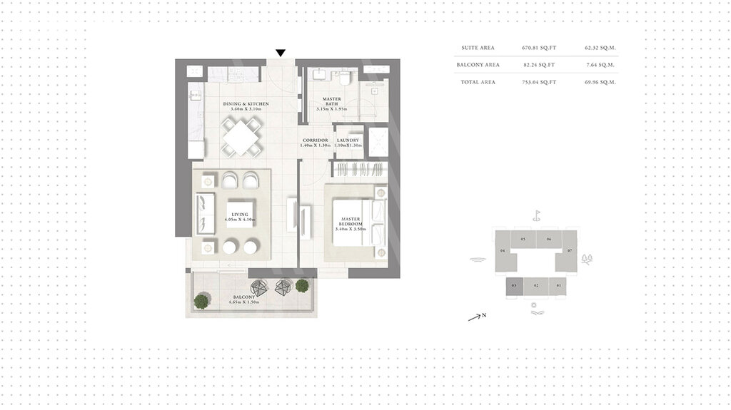 Stüdyo daireler satılık - Dubai - $381.200 fiyata satın al – resim 1