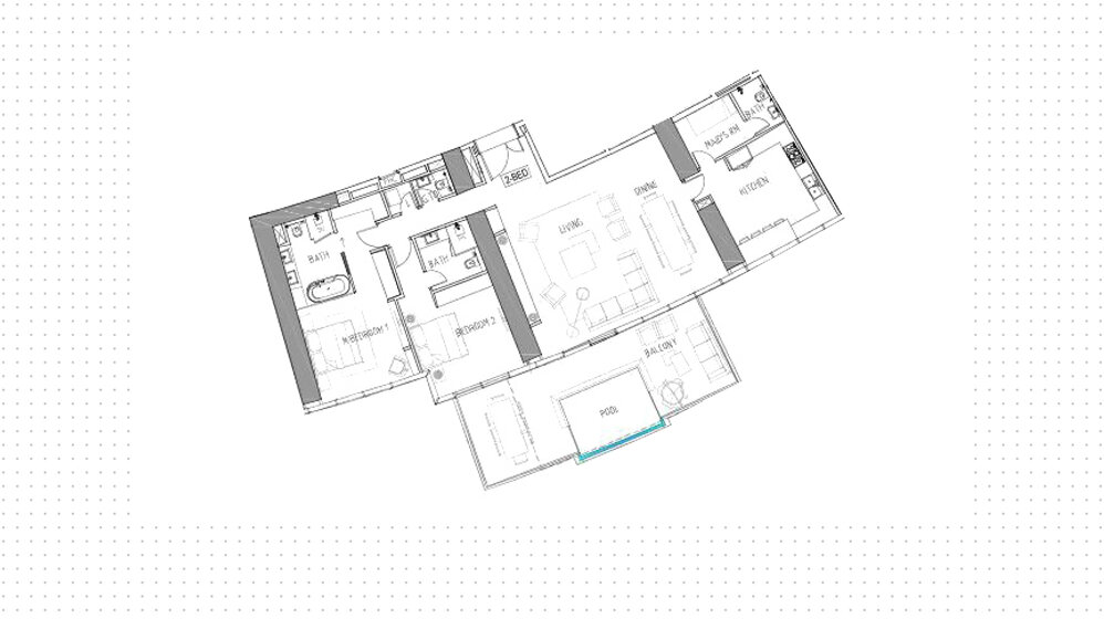 Compre una propiedad - 2 habitaciones - EAU — imagen 29