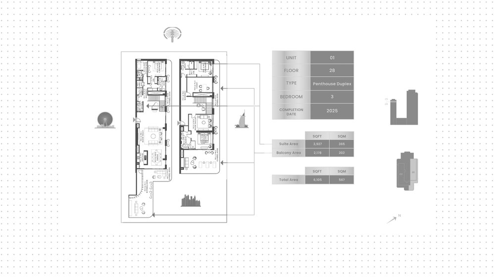 Compre 214 apartamentos  - Emaar Beachfront, EAU — imagen 25