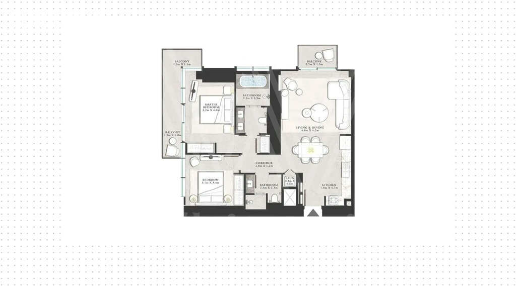 Apartamentos a la venta - Dubai - Comprar para 776.000 $ — imagen 1