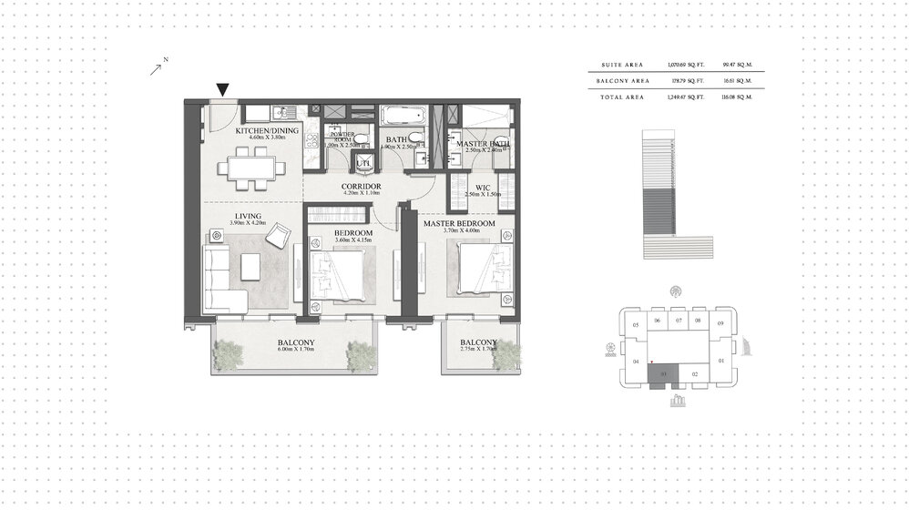 Compre 943 apartamentos  - 2 habitaciones - EAU — imagen 5