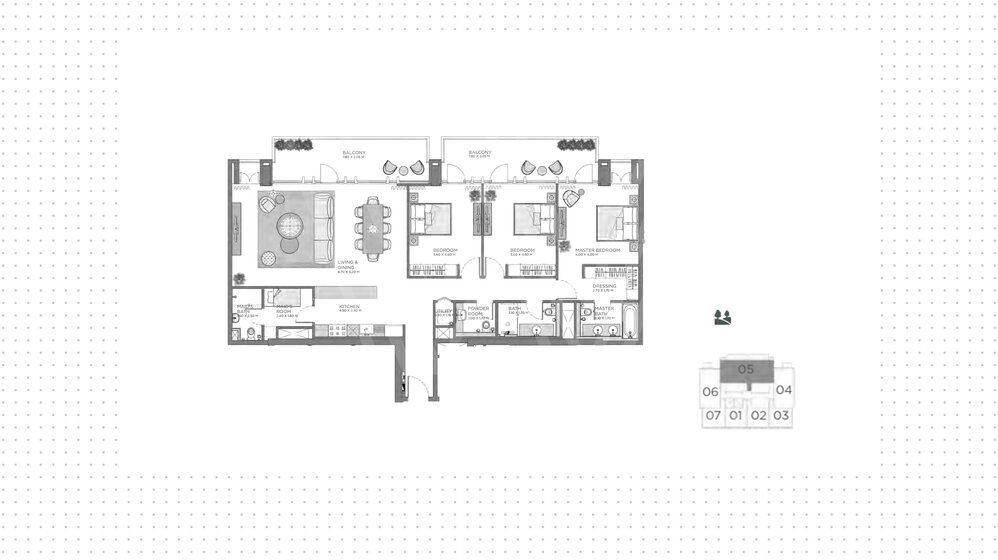 Immobilie kaufen - 3 Zimmer - City Walk, VAE – Bild 7
