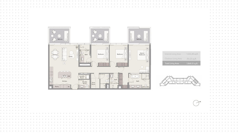 Immobilie kaufen - 3 Zimmer - Dubai Hills Estate, VAE – Bild 13