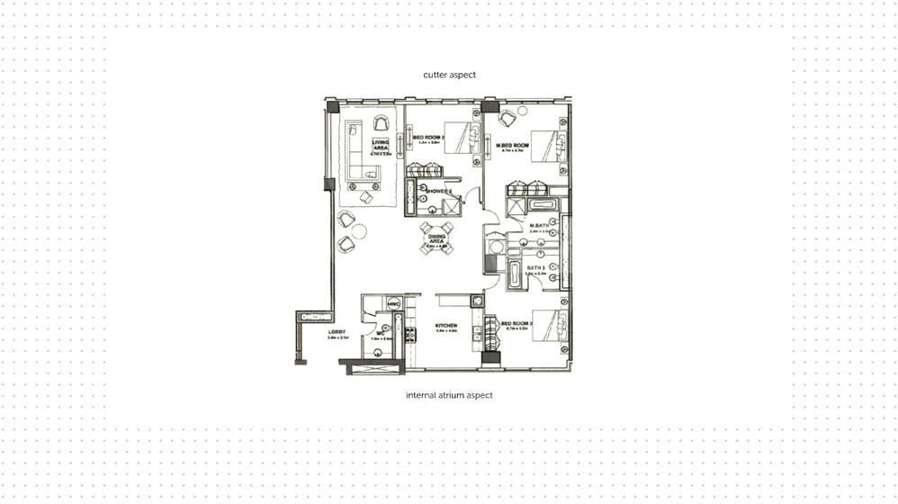 Immobilie kaufen - 3 Zimmer - Sheikh Zayed Road, VAE – Bild 1