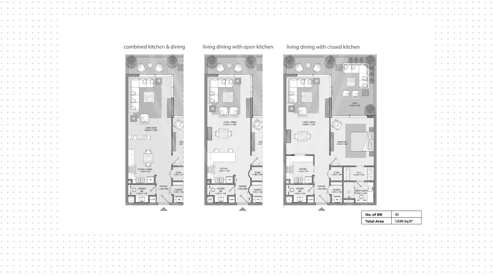 Compre 1411 apartamentos  - 1 habitación - EAU — imagen 13