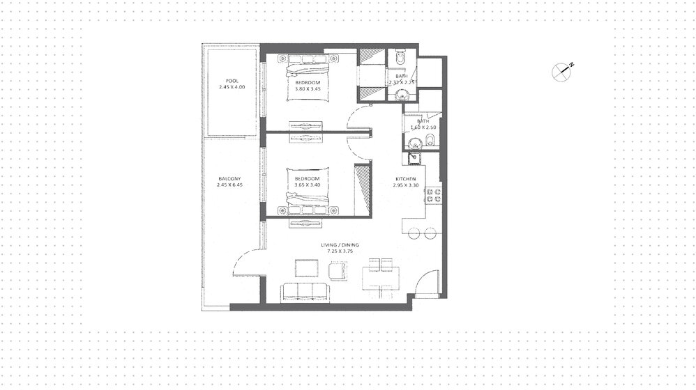 Compre 943 apartamentos  - 2 habitaciones - EAU — imagen 13