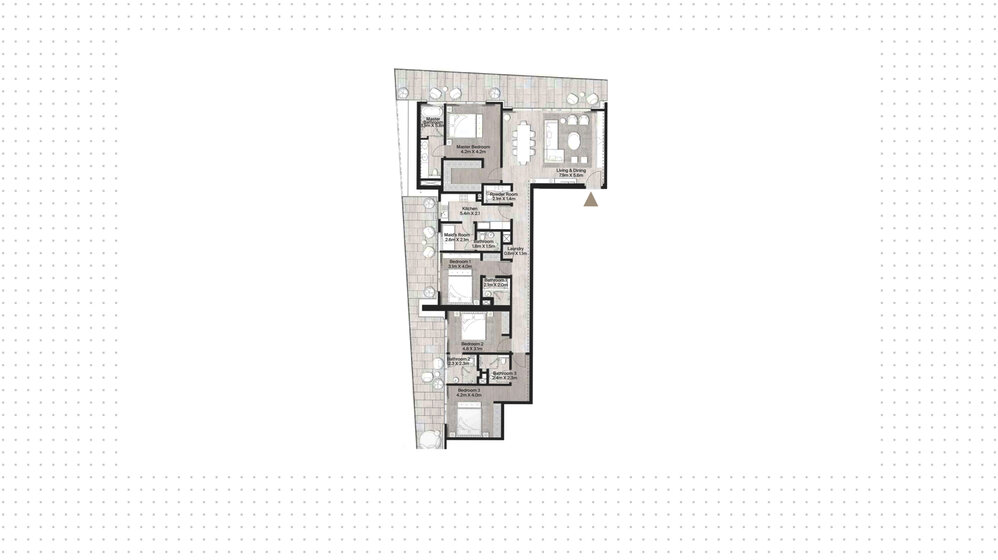 Compre 65 apartamentos  - 4 habitaciones - EAU — imagen 17