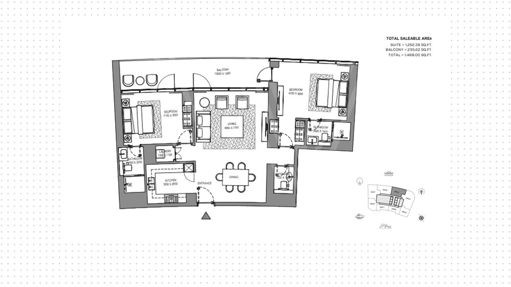 Купить 84 апартамента  - 2 комнатные - Dubai Marina, ОАЭ - изображение 19