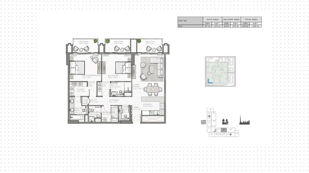 Immobilie kaufen - 2 Zimmer - City of Dubai, VAE – Bild 17