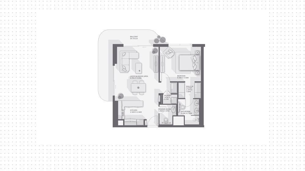 Immobilie kaufen - 1 Zimmer - Yas Island, VAE – Bild 21