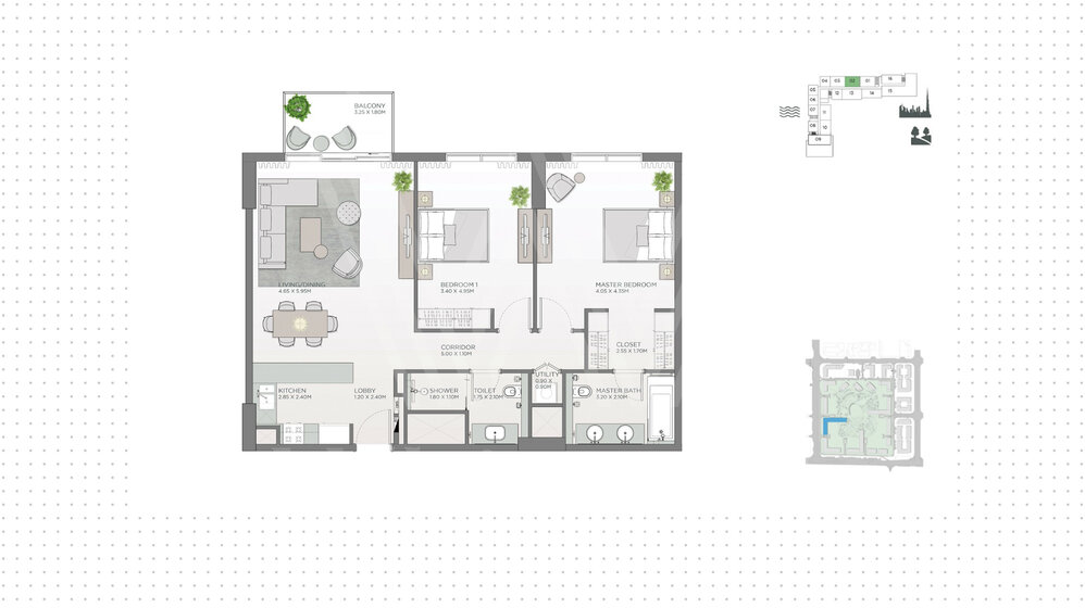 Compre una propiedad - 2 habitaciones - EAU — imagen 21