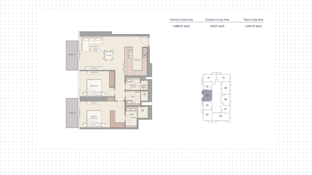 Immobilie kaufen - 2 Zimmer - Jumeirah Lake Towers, VAE – Bild 9