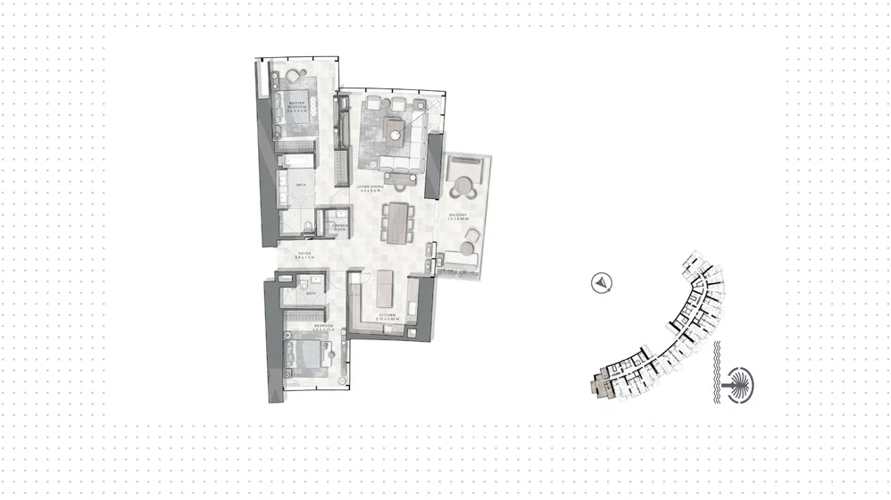 1127 stüdyo daire satın al - 2 odalı - BAE – resim 21