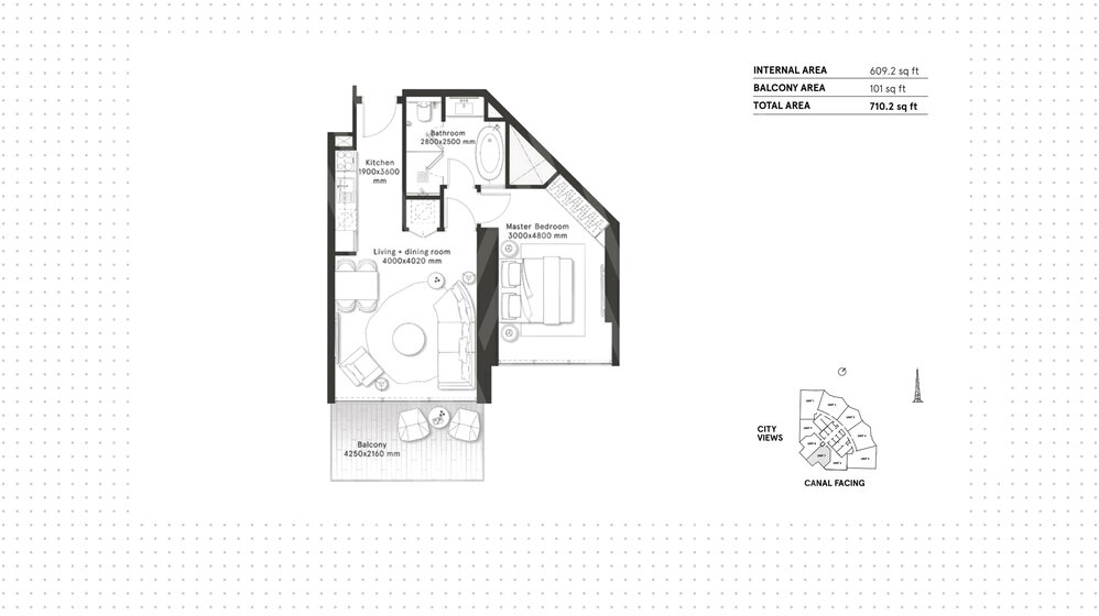 Immobilie kaufen - 1 Zimmer - Dubai, VAE – Bild 1