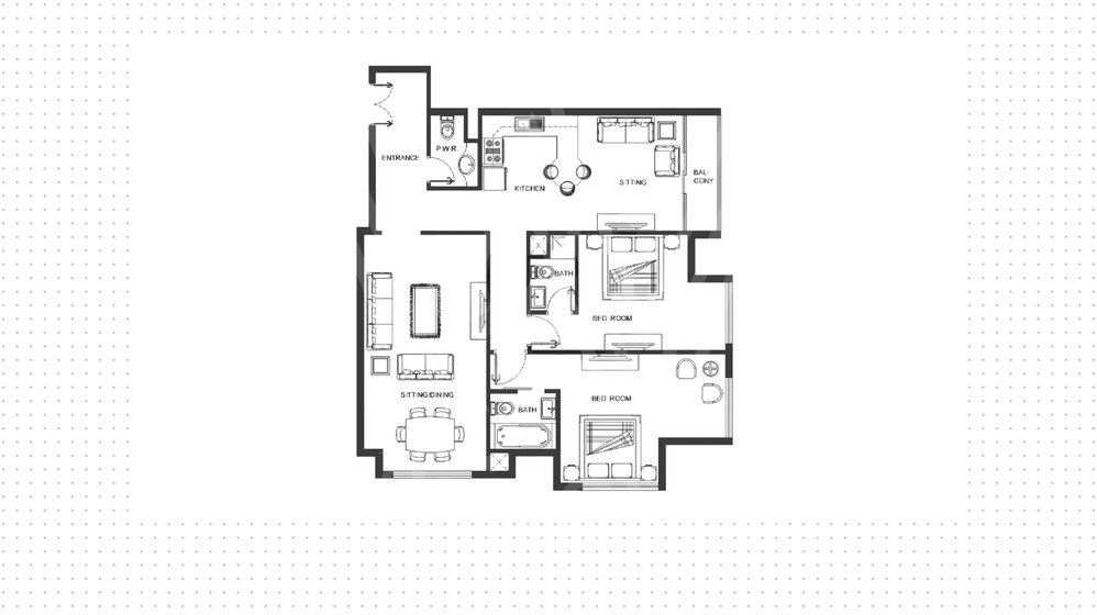 51 Wohnungen kaufen  - 2 Zimmer - Dubai Marina, VAE – Bild 17